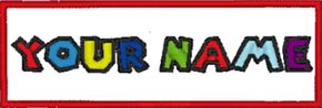 Personalised Mario Embroidered Name Patches 