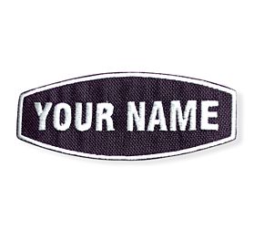 Personalised Bubble Embroidered Name Patches Sew Iron On Badge