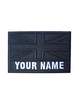 Personalised Tactical UK Flag Embroidered Name Patch Badge