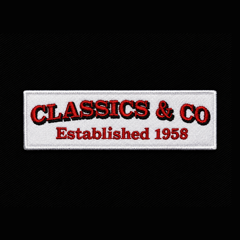 Classics and Co patch — custom embroidery by Emporium Embroidery