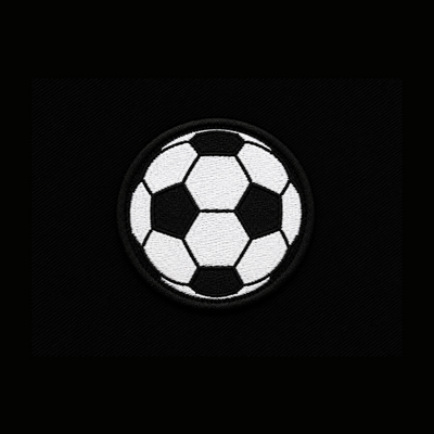 Football patch — custom embroidery by Emporium Embroidery