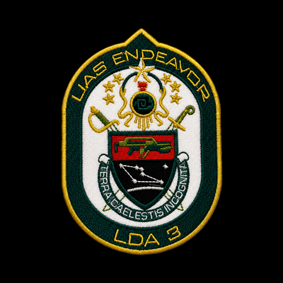 UAS Endeavour patch — custom embroidery by Emporium Embroidery