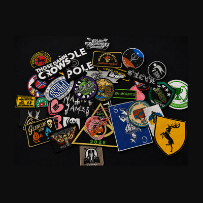 Big compilation of patches — custom embroidery by Emporium Embroidery