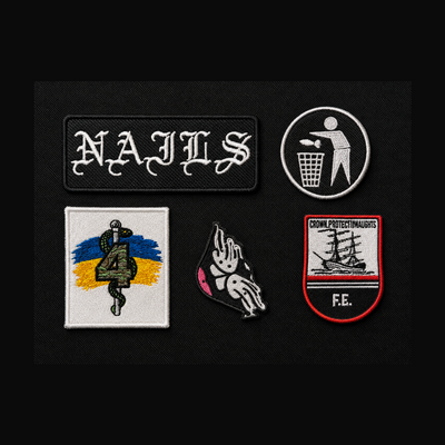 Compilation of patches — custom embroidery by Emporium Embroidery