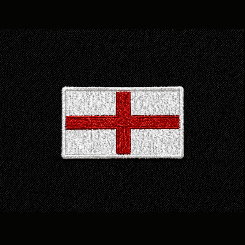 England flag patch — custom embroidery by Emporium Embroidery