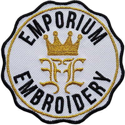 Example of a patch with 50% embroidery coverage