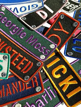 Personalised Printed Photo & Embroidered Name Patches